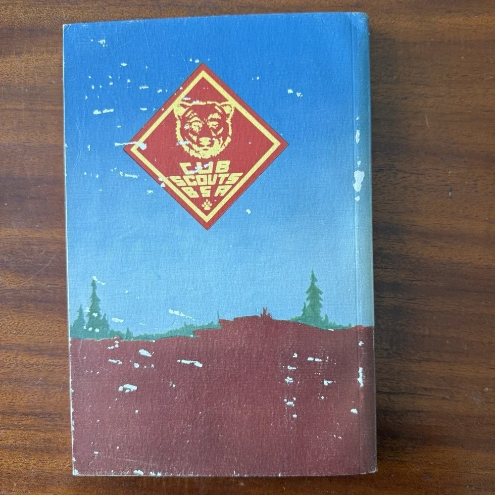 Vintage Boy Scouts Cub Scouts Lot 1965 Bear Book Belt Neckerchiefs Webelos BSA